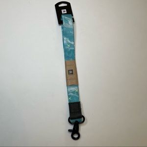 Blue Thread Wallet Lanyard